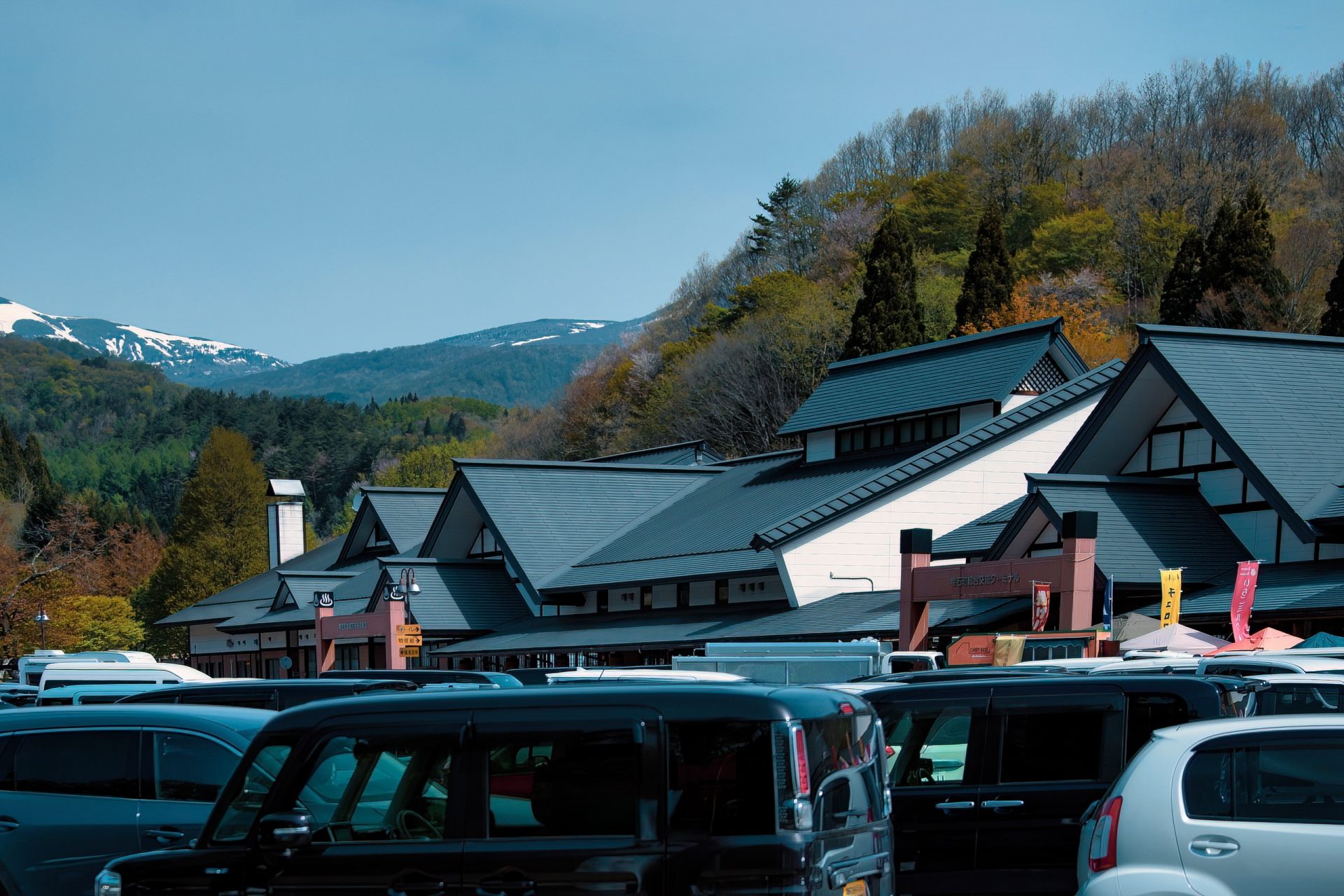 道の駅の駐車場