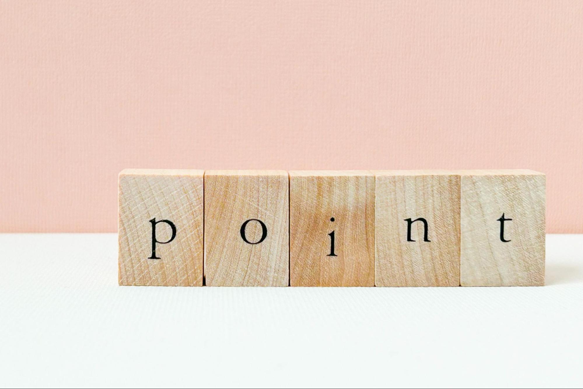 POINTの文字ブロック