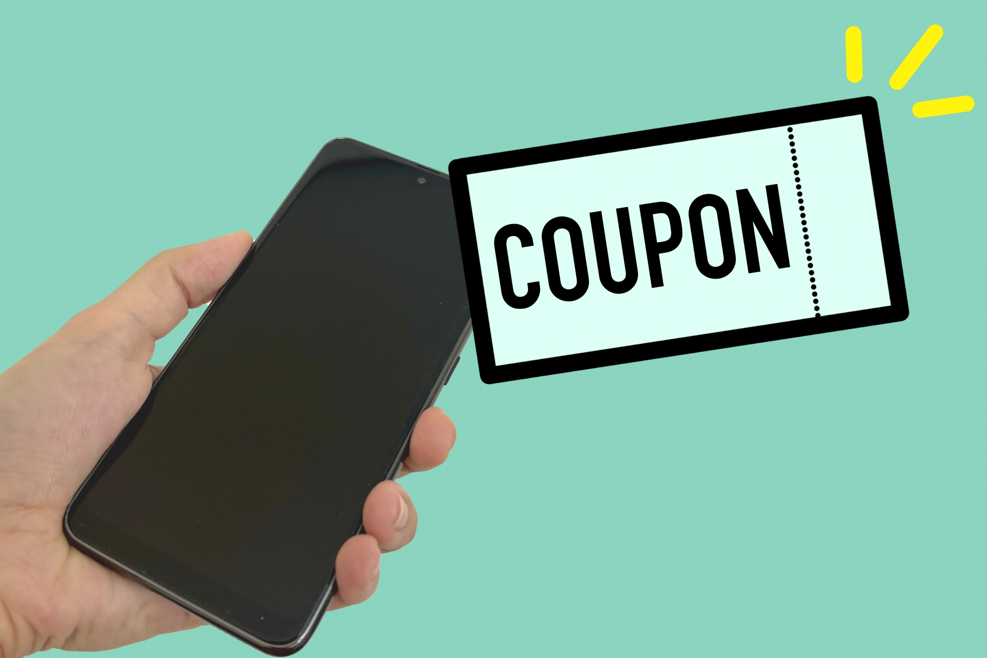 オトクなクーポンをスマホでゲット