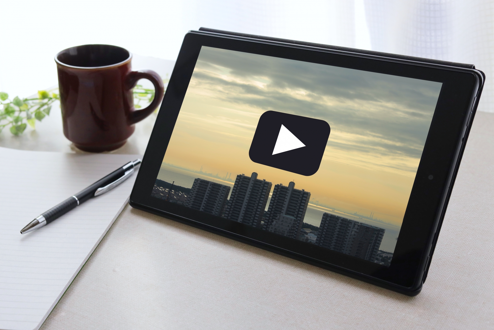 タブレットで動画を観る