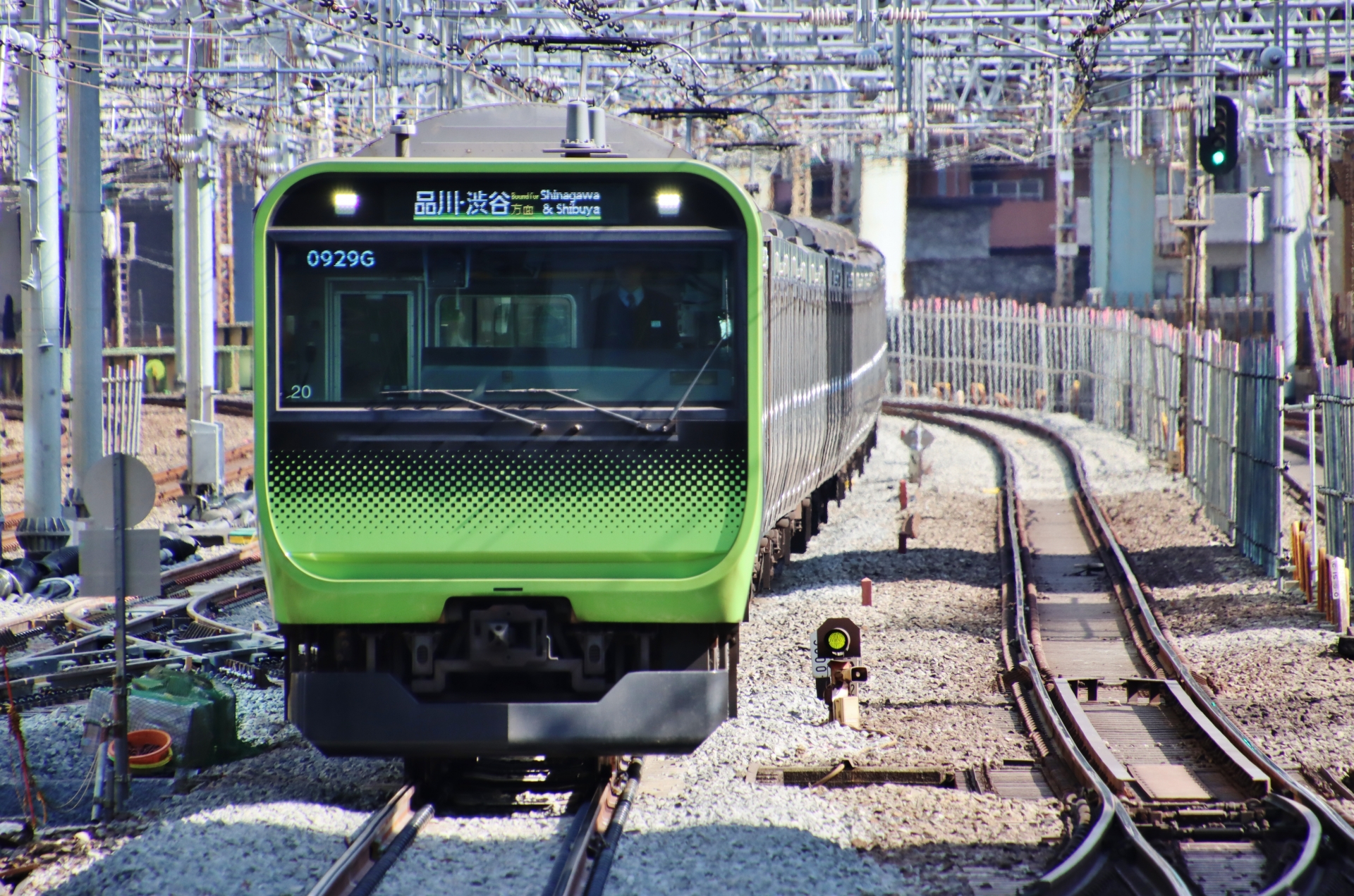 緑の電車