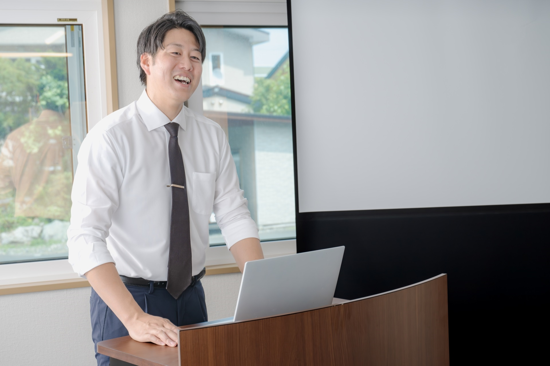 人前で話す