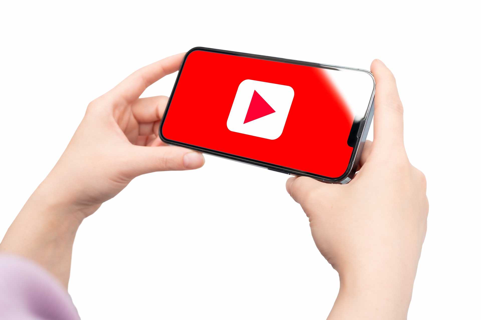 スマホで動画を再生するイメージ