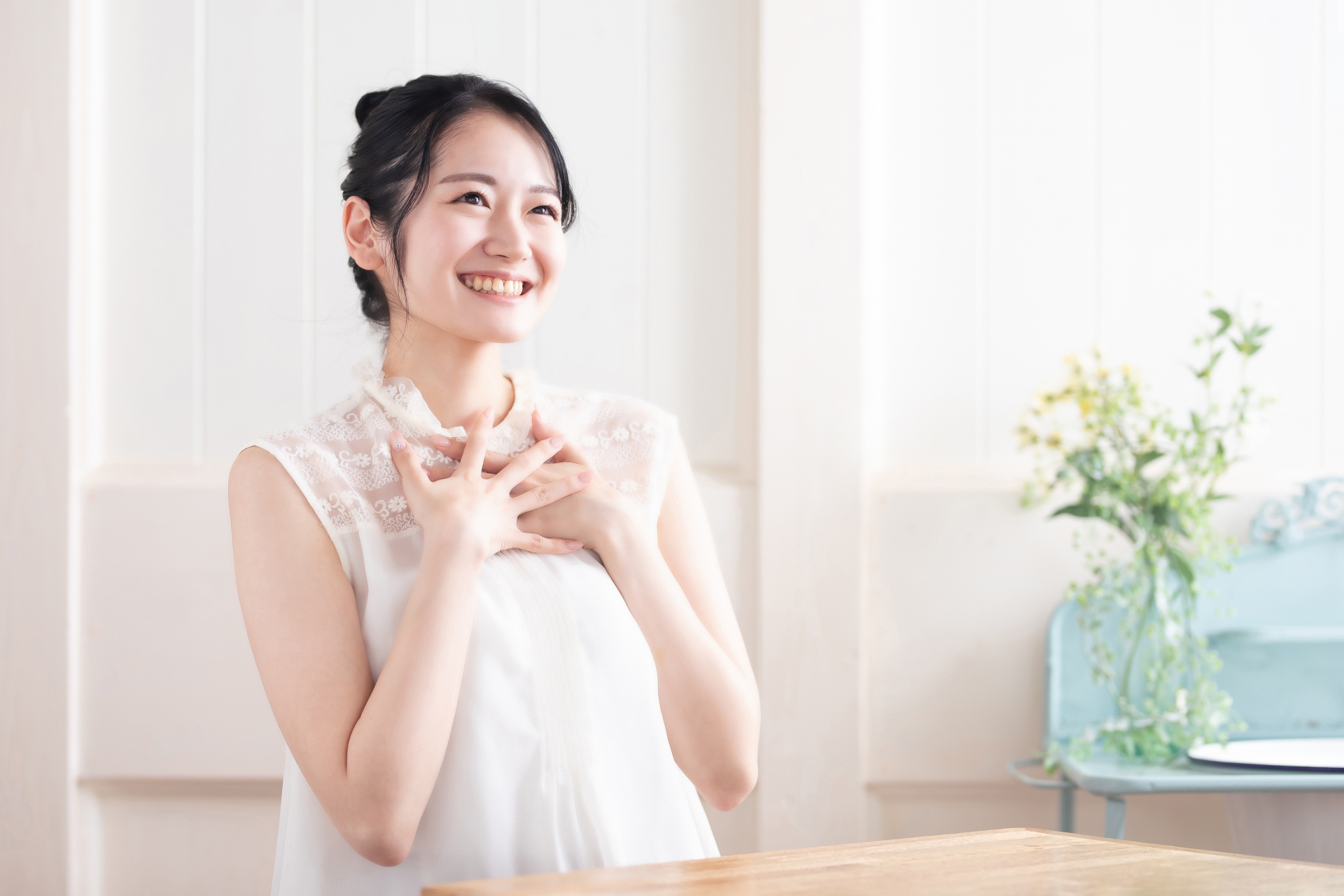 解決した女性