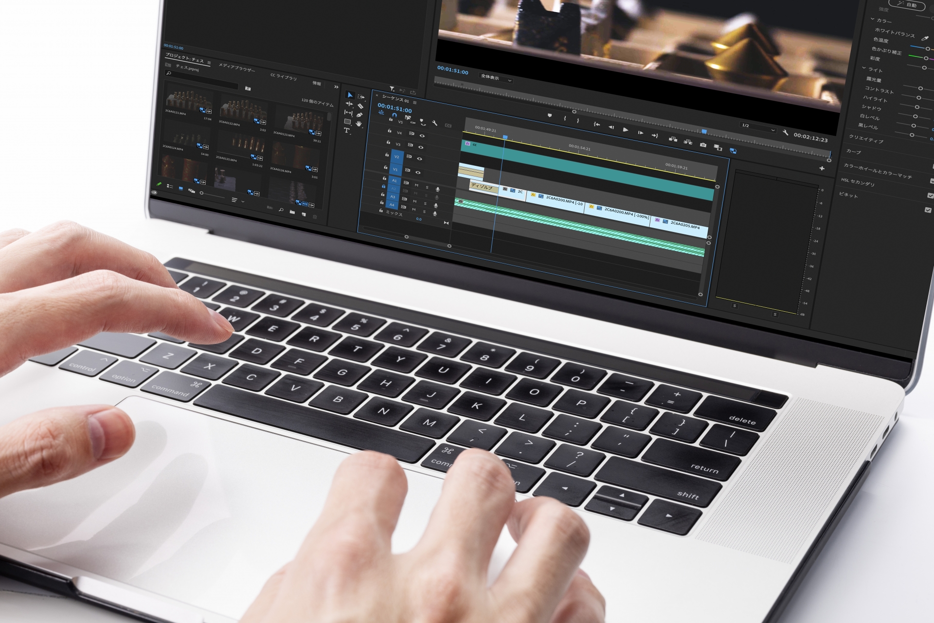動画編集作業のイメージ